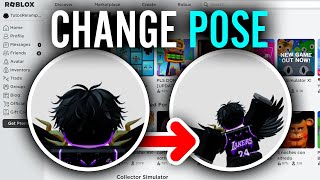 How To Pose In Roblox Profile Picture  Make Emote In Roblox Profile [upl. by Anidualc]