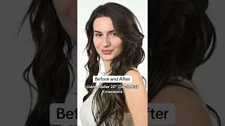 Watch our 20quot clipin hair extensions transform shoulderlength hair 🫢 hair hairtransformation [upl. by Phedra974]