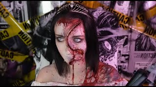 HALLOWEEN TUTORIAL MAKE UP SPLATTER [upl. by Aerdnaed]