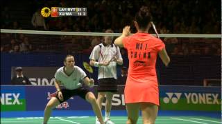 SF  XD  TLaybournKRytter Juhl vs Xu CMa J  2012 All England [upl. by Glaser40]