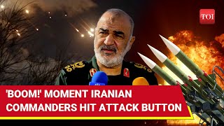 Burn Israel 1st Footage Of Iran Army amp IRGC Chiefs Hitting Attack Button After Khameneis Orders [upl. by Arakahs]