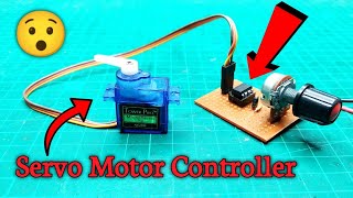 Servo Motor Controller  using 555 Timer IC [upl. by Zachariah791]