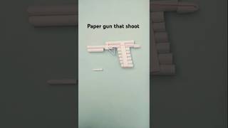 Paper gun that shoot craft shorts youtubeshorts trendingshorts [upl. by Aneerb]