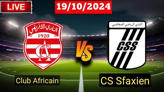 Club Africain vs CS Sfaxien  Ligue 1  Live Score Today Vivo HD Today [upl. by Paschasia]