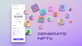 Generate 10000 NFTs in Figma – Guide [upl. by Anaujahs]