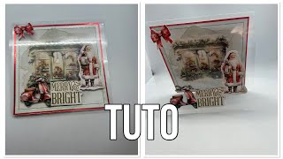 TUTO carte noel transparente  diy card action [upl. by Thanos]