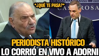 PERIODISTA HISTÓRICO LO APURÓ MAL A ADORNI [upl. by Edgard]