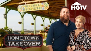 An ENTIRE Farmers Market Built In Wetumpka  Hometown Takeover  HGTV [upl. by Cherilyn]