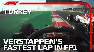 Verstappens Fastest Lap In FP1  2020 Turkish Grand Prix [upl. by Nico]