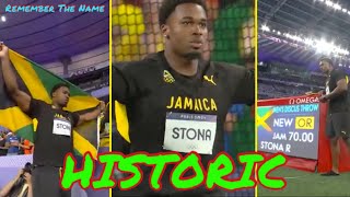 ROJE STONA Wins Jamaica First GOLD Medal At Paris Olympic [upl. by Gamages]