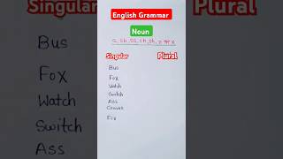 Singular to plural Noun daily Use Words nouns grammar shorts english [upl. by Trudie]