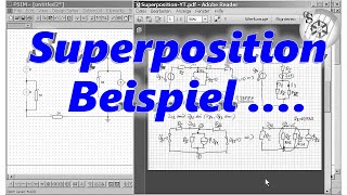 Superposition  Überlagerungsverfahren Beispiel  Simulation [upl. by Annais]