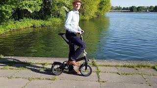 How To Get On And Off A Kwiggle Folding Bike [upl. by Arihday]