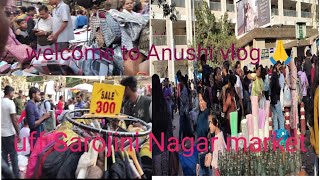 sundayspecial Sunday SarojiniNagar market newvideo vlog pahadi anushi Anushivolg [upl. by Kreis186]