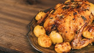 FRANGO ASSADO COM BATATAS  RECEITAS DE NATAL [upl. by Alyaj]