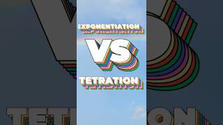 EXPONENTIATION VS TETRATION trending viral youtubeshorts exponents tetration [upl. by Ntsud]