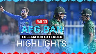 Bangladesh Beat Afghanistan to Level the Series  Full Match Extended Highlights  2nd ODI  ACB [upl. by Campagna908]