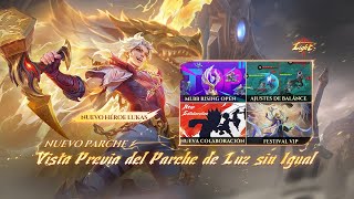 Nuevo Parche  Vista Previa del Parche de Luz sin Igual  Mobile Legends Bang Bang [upl. by Ahsemo]