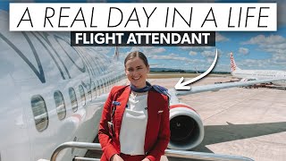 A quotREALquot Day In The Life Of A Flight Attendant [upl. by Chae684]