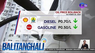 Oil price rollback October 22 2024  Balitanghali [upl. by Francklyn]