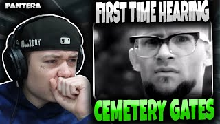 RAP FANS FIRST TIME HEARING Pantera  Cemetery Gates  GENUINE REACTION [upl. by Nwahsiek]