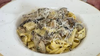 Pappardelle ai funghi Porcini con la Panna ricetta originale [upl. by Ardeha]