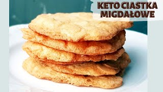 KETO CIASTKA MIGDAŁOWE BEZ MĄKI BEZ NABIAŁU 🍪Tylko 4 składniki [upl. by Mori]