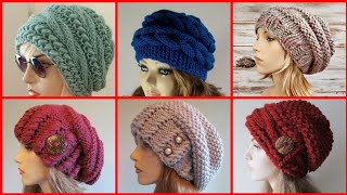 Top Crochet Free Patterns For winter caps 2022  Girls Crochet Caps patterns [upl. by Hersh739]