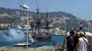 The Götheborg tallship leaving Nice [upl. by Nwahser]