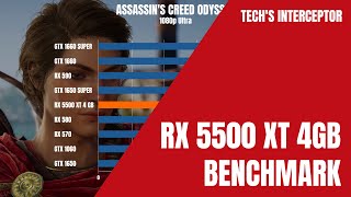 RX 5500 XT BENCHMARK 4GB RX 5500 XT vs rx 580 vs GTX 1660 vs GTX 1650 Super [upl. by Martinez259]