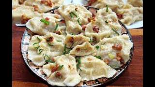 PIEROGI Z TWAROGIEM I ZIEMNIAKAMI  RUSKIE pierogi obiad [upl. by Chem]