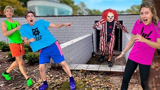 We CAUGHT the CLOWN living under CARTER SHARERs HOUSE [upl. by Yblehs2]