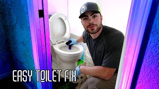 How To Fix TOILET Leaking At BASE PullRESET Universal EASY FAST [upl. by Salocin204]