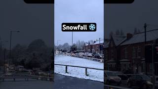 First Snowfall of 2024 in the UK 🇬🇧shorts snow [upl. by Akyeluz132]