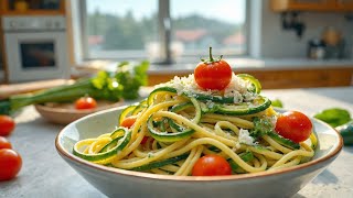 Zucchini Noodles with Pesto [upl. by Yrannav]