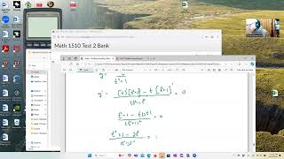 Calc 1 Pretest 2 Problem 2d [upl. by Christian]