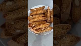 Biscotti Italian Cake Rusk 😎how make Almond Biscotti recipe biscuitsshortsvideo [upl. by Solorac]