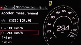 Audi RS5 Sportback TFSI acceleration 060 mph 0100 kmh 0100200250 kmh kph top max speed sound [upl. by Leveroni]