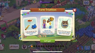 FarmVille 2 Country Escape❤️🎊🥰Farm Triathlon Event [upl. by Cobby]