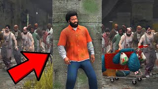 GTA 5 ZOMBIES ATTACKED FRANKLI FIR SE [upl. by Player]