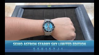 SEIKO ASTRON GPS SOLAR STARRY SKY LIMITED EDITION SSH157J1 [upl. by Afatsuom]