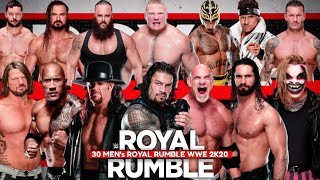 WWE ROYAL RUMBLE 2020  WWE 2K20 GAMEPLAY  WWE ROYAL RUMBLE 2020 [upl. by Carolee]