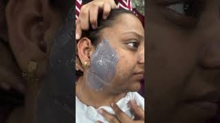 Face waxing youtubeshorts stepbystepfacialathome like [upl. by Julietta]