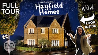 WOW 😍 HOME TOUR at NIGHT of this SPECTACULAR 5 Bed New Build by Hayfield  Inside ✨🏡 housetour [upl. by Sarah]