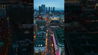 Evenings along Deansgate Manchester dronefootage ukcity dronepilots [upl. by Anni614]