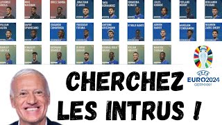 EURO 2024 Liste des 25 joueurs de léquipe de FRANCE CHERCHEZ LES INTRUS [upl. by Guibert]