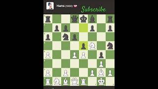 Kings Pawn Opening with kingside fianchetto Hans 1000 Bot chess chessstrategy [upl. by Robison]