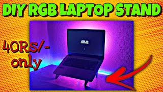 laptop stand diy how to make laptop stand at home  TechyTrap  laptopstand rgb [upl. by Alenas]