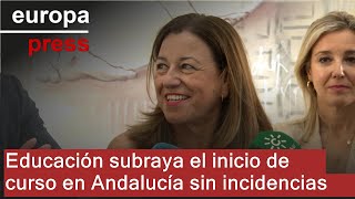 Educación subraya el quotplácidoquot inicio de curso en Andalucía sin incidencias destacables [upl. by Maya]