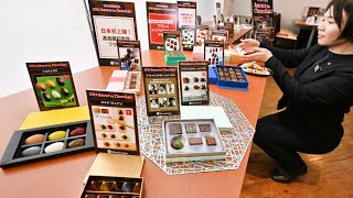 バレンタインまで約１か月！高崎高島屋は１１０ブランドの商品を扱う。多彩なチョコレートを報道公開 [upl. by Dnomar]